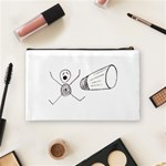 Violence Concept Drawing Illustration Small Cosmetic Bag (Medium)  Back