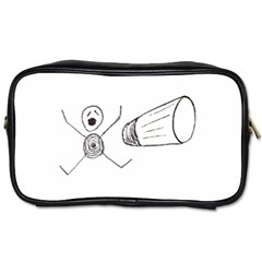 Violence Concept Drawing Illustration Small Toiletries Bags by dflcprints