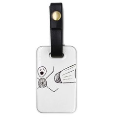 Violence Concept Drawing Illustration Small Luggage Tags (one Side)  by dflcprints