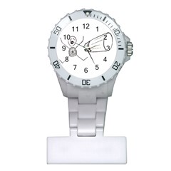 Violence Concept Drawing Illustration Small Plastic Nurses Watch by dflcprints