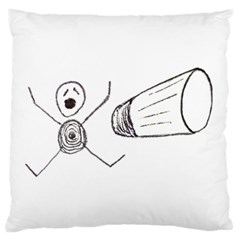 Violence Concept Drawing Illustration Small Large Flano Cushion Case (one Side) by dflcprints