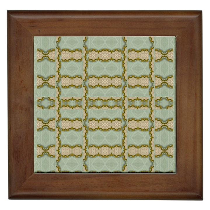 Celtic Wood Knots In Decorative Gold Framed Tiles