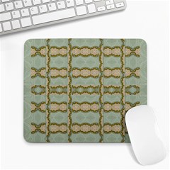 Celtic Wood Knots In Decorative Gold Large Mousepads by pepitasart