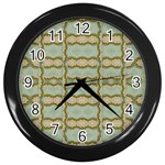 Celtic Wood Knots In Decorative Gold Wall Clocks (Black) Front