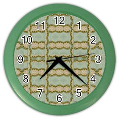 Celtic Wood Knots In Decorative Gold Color Wall Clocks by pepitasart