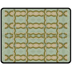 Celtic Wood Knots In Decorative Gold Fleece Blanket (medium)  by pepitasart