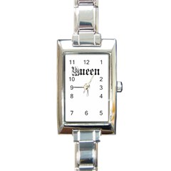 Queen Rectangular Italian Charm Watch