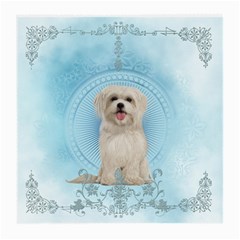 Cute Little Havanese Puppy Medium Glasses Cloth by FantasyWorld7