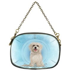 Cute Little Havanese Puppy Chain Purses (one Side)  by FantasyWorld7