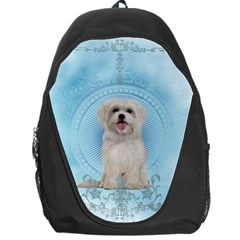 Cute Little Havanese Puppy Backpack Bag by FantasyWorld7