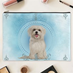 Cute Little Havanese Puppy Cosmetic Bag (xxxl)  by FantasyWorld7