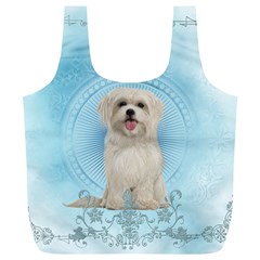 Cute Little Havanese Puppy Full Print Recycle Bags (l)  by FantasyWorld7