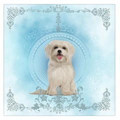 Cute Little Havanese Puppy Large Satin Scarf (square) by FantasyWorld7