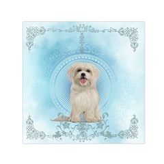 Cute Little Havanese Puppy Small Satin Scarf (square) by FantasyWorld7