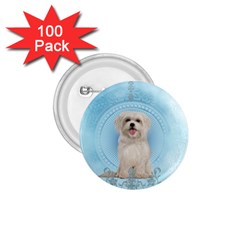 Cute Little Havanese Puppy 1 75  Buttons (100 Pack)  by FantasyWorld7