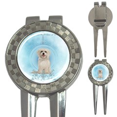 Cute Little Havanese Puppy 3-in-1 Golf Divots by FantasyWorld7