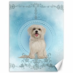 Cute Little Havanese Puppy Canvas 12  X 16   by FantasyWorld7