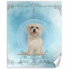 Cute Little Havanese Puppy Canvas 16  X 20   by FantasyWorld7