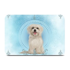 Cute Little Havanese Puppy Plate Mats by FantasyWorld7