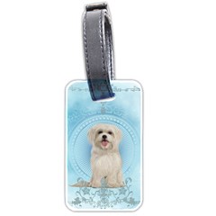 Cute Little Havanese Puppy Luggage Tags (two Sides) by FantasyWorld7