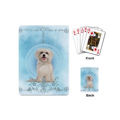 Cute Little Havanese Puppy Playing Cards (mini)  by FantasyWorld7