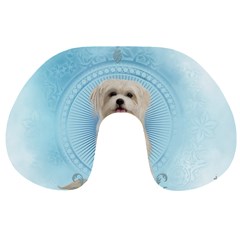 Cute Little Havanese Puppy Travel Neck Pillows by FantasyWorld7