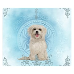 Cute Little Havanese Puppy Double Sided Flano Blanket (small)  by FantasyWorld7