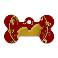 Year Of The Dog - Chinese New Year Dog Tag Bone (two Sides) by Valentinaart