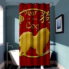 Year Of The Dog - Chinese New Year Shower Curtain 36  X 72  (stall)  by Valentinaart