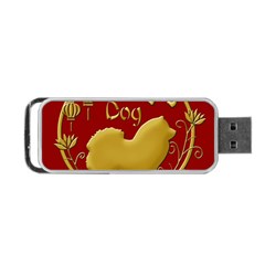 Year Of The Dog - Chinese New Year Portable Usb Flash (one Side) by Valentinaart