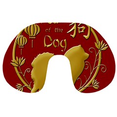 Year Of The Dog - Chinese New Year Travel Neck Pillows by Valentinaart