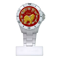 Year Of The Dog - Chinese New Year Plastic Nurses Watch by Valentinaart