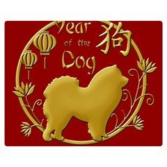 Year Of The Dog - Chinese New Year Double Sided Flano Blanket (medium)  by Valentinaart