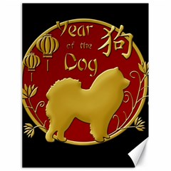 Year Of The Dog - Chinese New Year Canvas 18  X 24   by Valentinaart