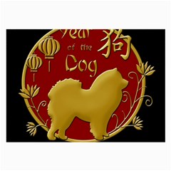 Year Of The Dog - Chinese New Year Large Glasses Cloth (2-side) by Valentinaart