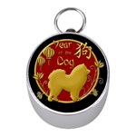 Year of the Dog - Chinese New Year Mini Silver Compasses Front