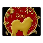 Year of the Dog - Chinese New Year Double Sided Flano Blanket (Mini)  35 x27  Blanket Front