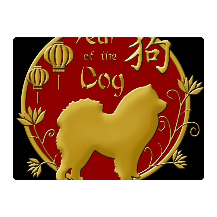 Year of the Dog - Chinese New Year Double Sided Flano Blanket (Mini) 