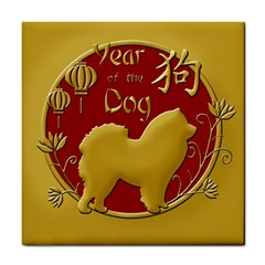 Year Of The Dog - Chinese New Year Tile Coasters by Valentinaart