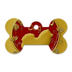 Year Of The Dog - Chinese New Year Dog Tag Bone (two Sides) by Valentinaart