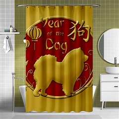 Year Of The Dog - Chinese New Year Shower Curtain 48  X 72  (small)  by Valentinaart