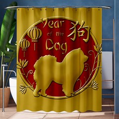 Year Of The Dog - Chinese New Year Shower Curtain 60  X 72  (medium)  by Valentinaart