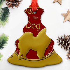 Year Of The Dog - Chinese New Year Christmas Tree Ornament (two Sides) by Valentinaart