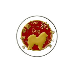 Year Of The Dog - Chinese New Year Hat Clip Ball Marker (10 Pack) by Valentinaart