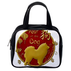 Year Of The Dog - Chinese New Year Classic Handbags (one Side) by Valentinaart