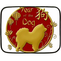 Year Of The Dog - Chinese New Year Double Sided Fleece Blanket (mini)  by Valentinaart