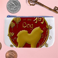 Year Of The Dog - Chinese New Year Large Coin Purse by Valentinaart