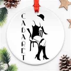 Cabaret Round Ornament (two Sides) by Valentinaart