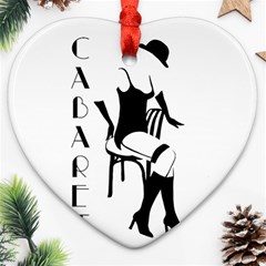 Cabaret Heart Ornament (two Sides) by Valentinaart