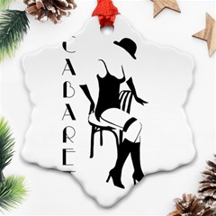 Cabaret Snowflake Ornament (two Sides) by Valentinaart